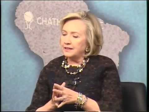 SULKHAN KHABADZE. Chatham House \'In Conversation with Hillary Clinton\' სულხან ხაბაძე